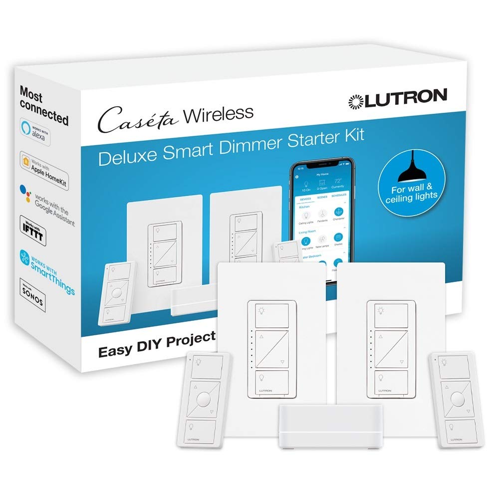 Lutron Caséta Smart Hub ile Caséta Deluxe Ak?ll? Dimmer...