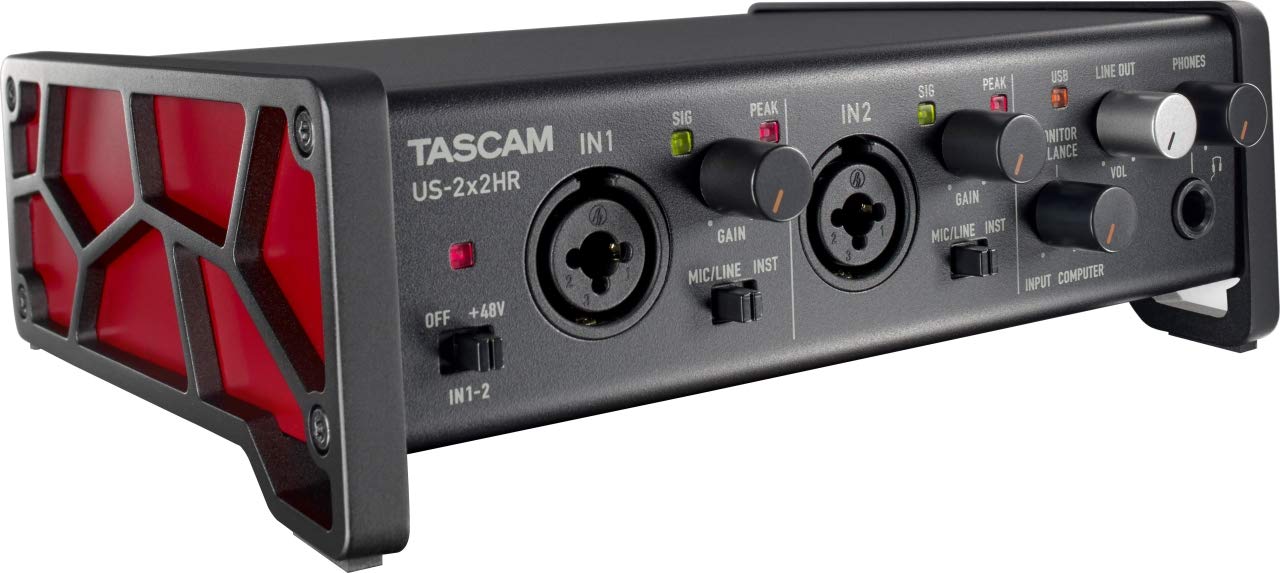 Tascam US-2x2HR 2 Mikrofon 2IN/2OUT Yüksek Çözünürlüklü...