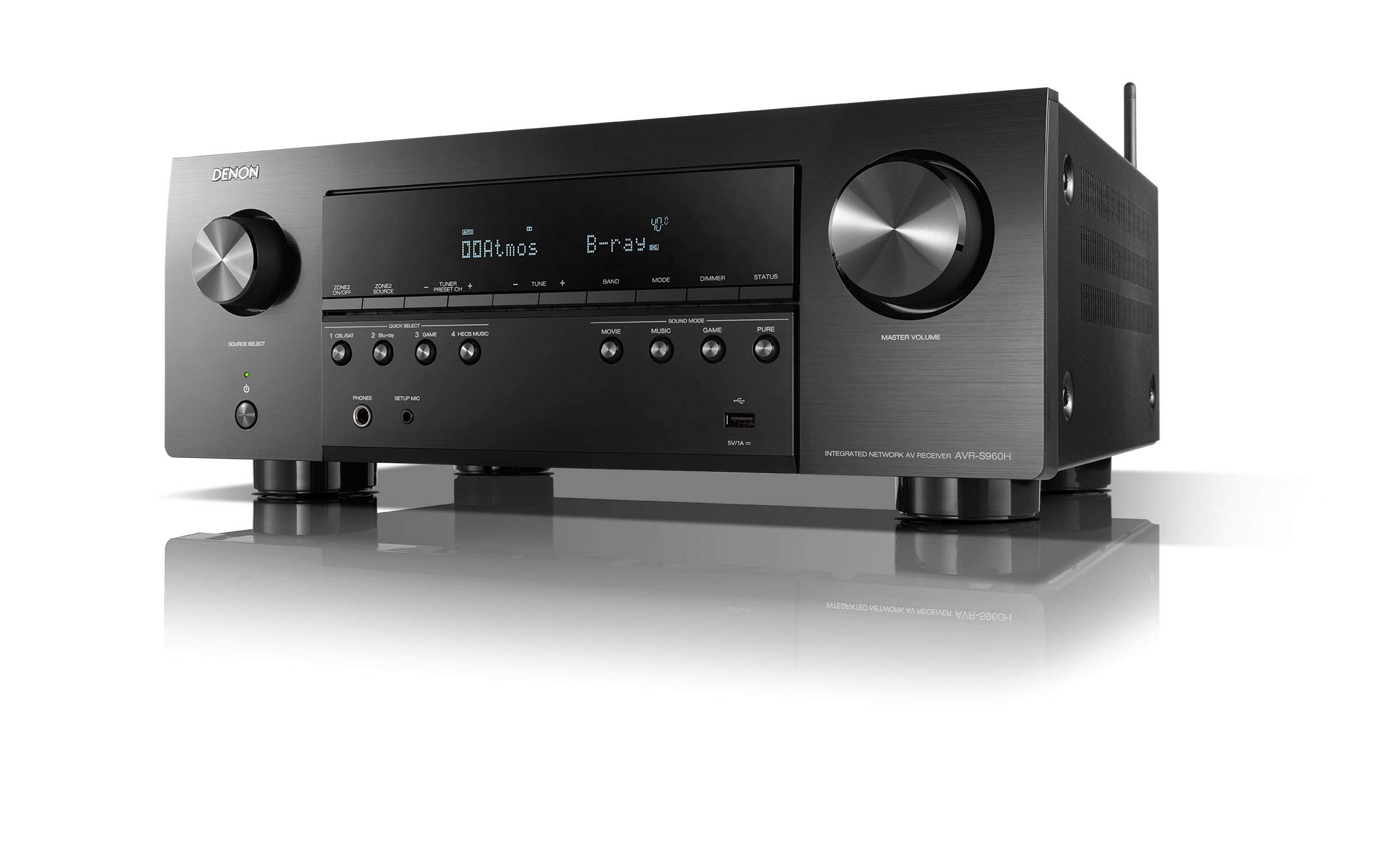 Denon AVR-S970H 8K Ultra HD 7.2 Kanal (90Watt X 7) AV Al?c?s? 2022 Modeli