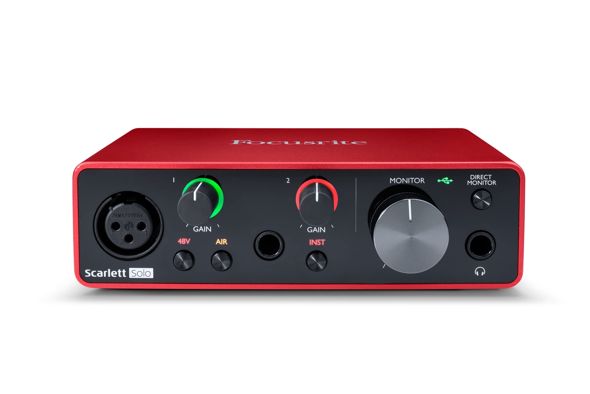 Focusrite Gitaristler için Scarlett Solo 3. Nesil USB S...