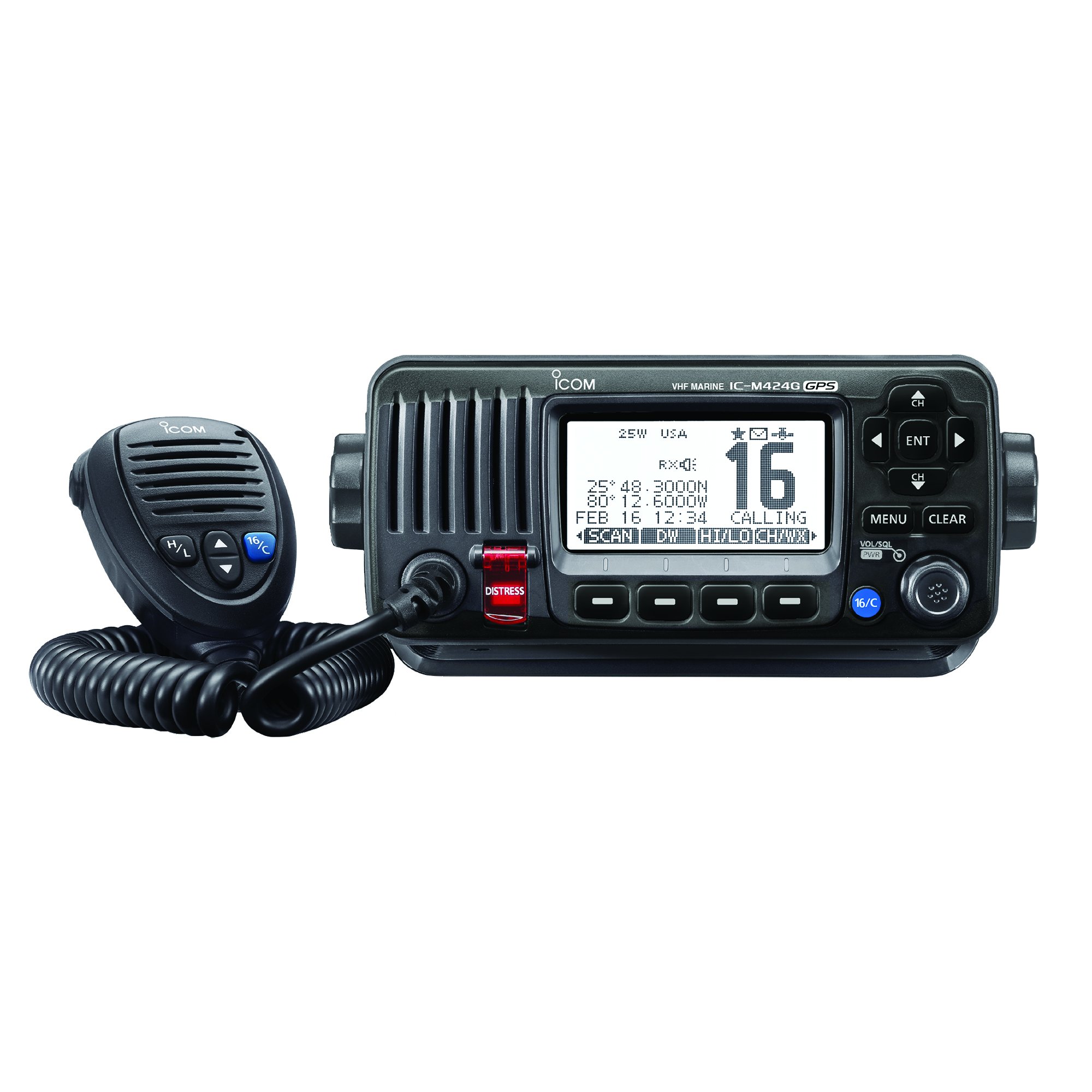 ICOM M424G 21 Dahili GPS'li Sabit Montajl? VHF Radyo