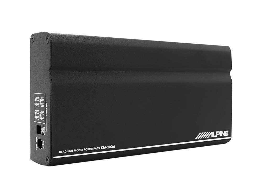 Alpine KTA-200M Mono 400-Watt DDP Güç Paketi Amplifikatörü PowerStack ile