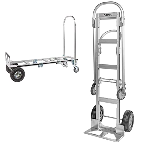 Vergo Convertible Hand Truck Dolly Cart Multi-Position Aluminum