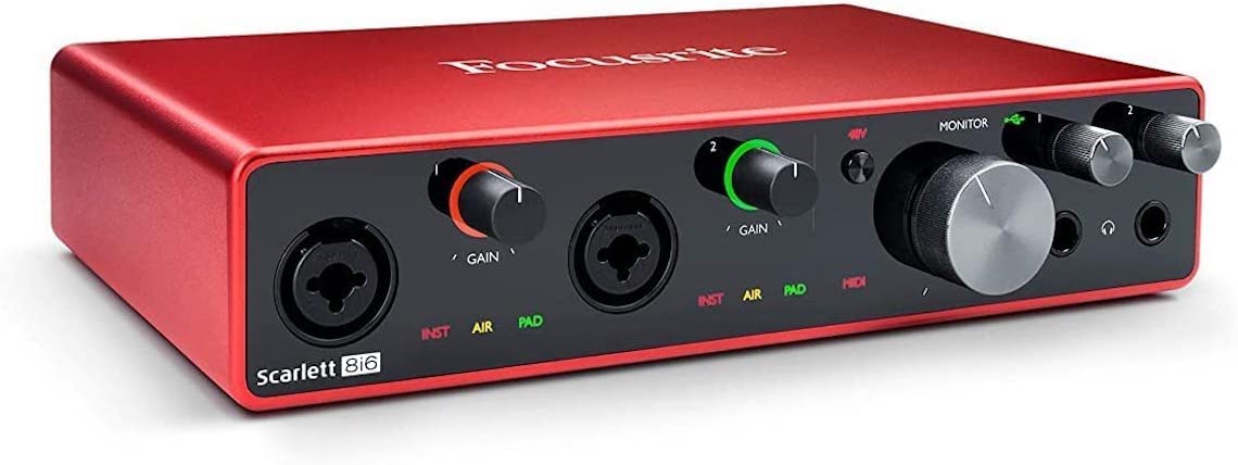 Focusrite Scarlett 8i6 (3. Nesil) USB Ses Arayüzü