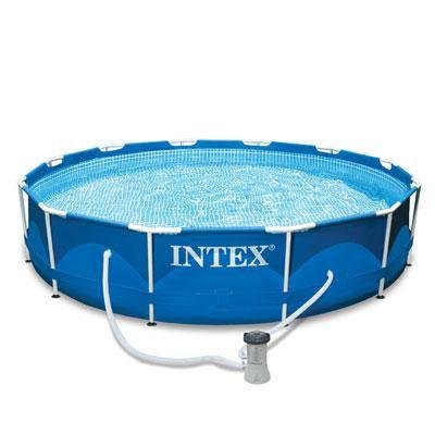 Intex 12' x 30' Metal Çerçeve Seti Filtreli Yer Üstü Yü...