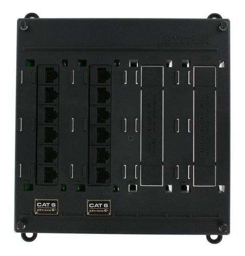 Leviton 6 portlu Patch Panel'i çevirin ve monte edin