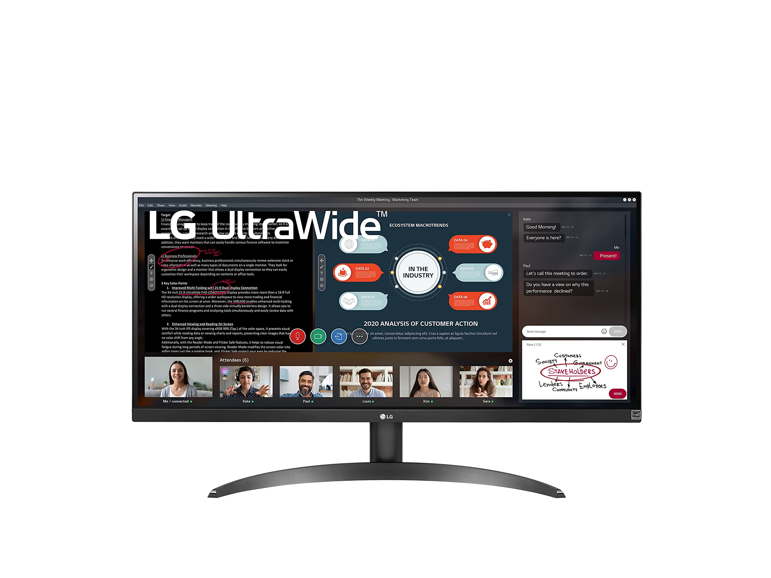 LG FreeSync özellikli 29 inç UltraWide Full HD HDR Moni...