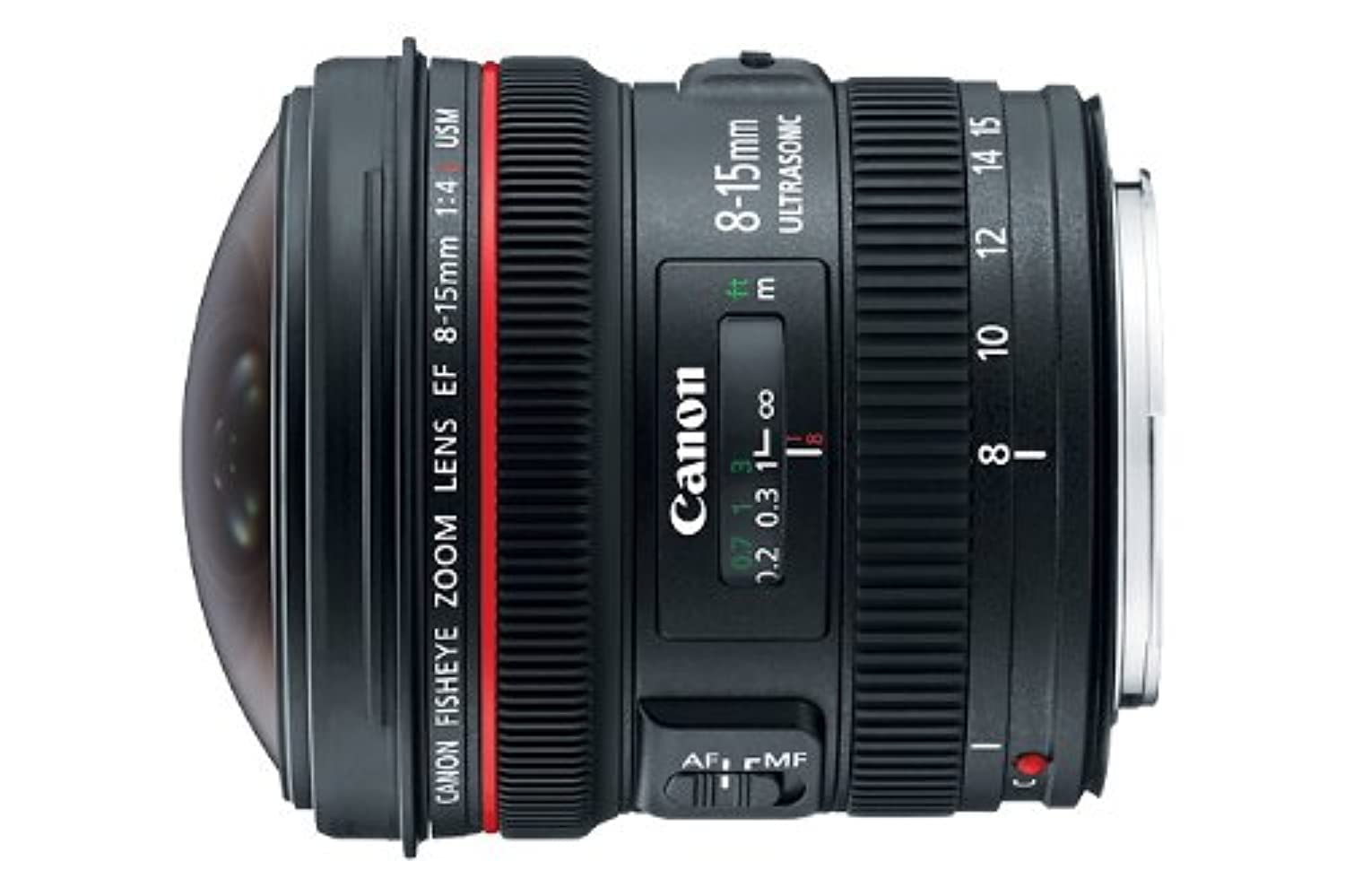 Canon EOS SLR Kameralar için EF 8-15mm f/4L Fisheye USM Ultra Geni? Zoom Lens