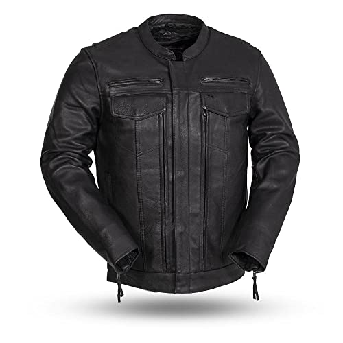 First Mfg Co .- Raider - Erkek Motosiklet Deri Ceket | ...