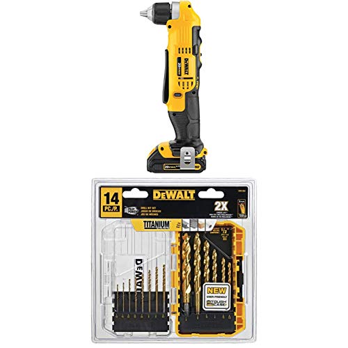 DEWALT 20V MAX Dik Aç? Akülü Matkap/Sürücü Seti (DCD740...