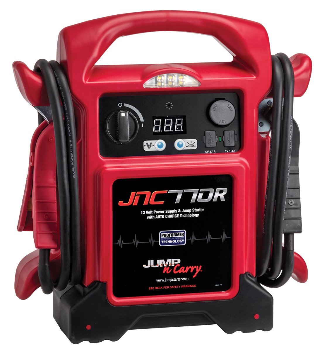 Clore Automotive Jump-N-Carry JNC770R 1700 Tepe Amp Pre...