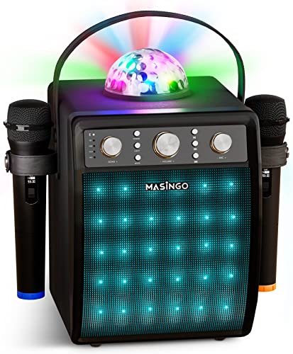 MASINGO Yeti?kinler ve Çocuklar için Bluetooth Karaoke ...