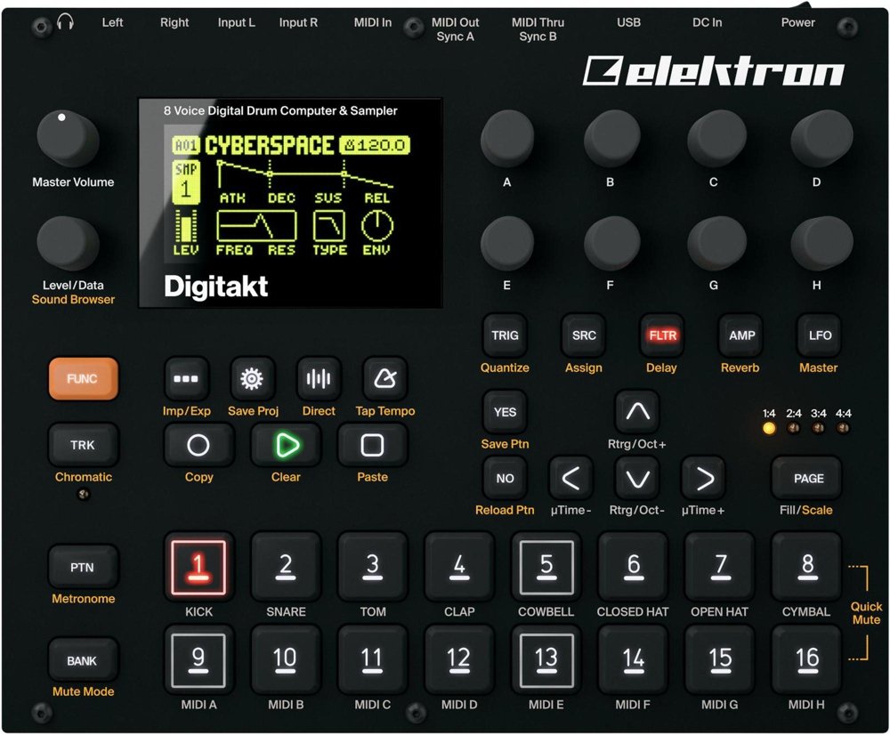 Elektron Digitakt 8-Track Davul Bilgisayar? ve Örnekley...